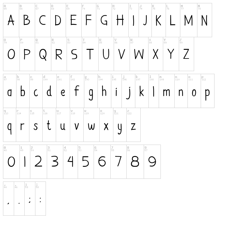 Damai Kpk Polri font map